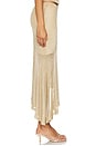 view 2 of 6 Elaine Flounce Midi Skirt in Gold
