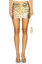 view 1 of 6 Kerrie Sequin Mini Skirt in Gold