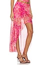 view 2 of 6 Emery Midi Flounce Skirt in Gaia Pink