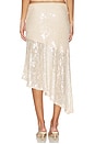 view 4 of 6 Eris Sequin Flounce Midi Skirt in Sand