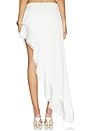 view 4 of 6 Loana Wavy Hem Maxi Skirt in White