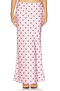 view 1 of 6 Blaine Maxi Skirt in Musk & Choc Polka Dot
