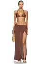 view 5 of 6 FALDA MAXI KIVA in Chocolate