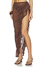 view 3 of 6 FALDA MAXI BRIANA in Chocolate