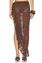 view 4 of 6 FALDA MAXI BRIANA in Chocolate