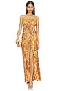 view 5 of 6 Skylar Ruched Maxi Skirt in Magnolia Mango