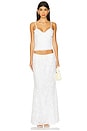 view 5 of 6 FALDA MAXI LARINA in White