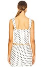 view 3 of 4 Karlita Bustier in White Polka