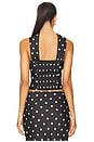 view 3 of 4 Blaine Top in Black Polka