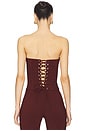 view 3 of 4 Gisele Bustier Top in Bitter Chocolate