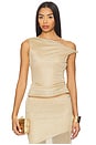 view 1 of 5 Elaine One Shoulder Top in Gold