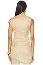 view 4 of 5 Elaine One Shoulder Top in Gold