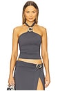 view 1 of 5 Indiana Halter Top in Slate
