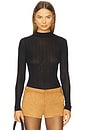 view 1 of 4 Aven Turtleneck Long Sleeve Top in Black