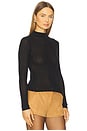 view 2 of 4 Aven Turtleneck Long Sleeve Top in Black