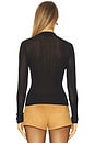 view 3 of 4 Aven Turtleneck Long Sleeve Top in Black