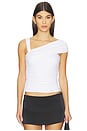 view 1 of 5 Larsen Drape Off Shoulder Top in White