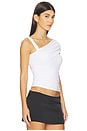 view 2 of 5 Larsen Drape Off Shoulder Top in White
