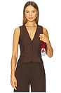 view 1 of 4 Arla Vest in Chocolate