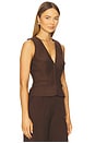 view 2 of 4 Arla Vest in Chocolate