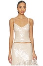 view 1 of 5 Eris Sequin Top in Sand