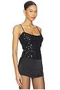 view 3 of 6 Nessa Sequin Top in Black