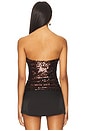 view 3 of 5 Anette Strapless Sequin Bustier in Chocolate