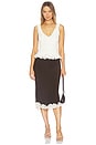 view 4 of 4 Alexina Sleeveless Ruffle Top in Pearl