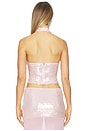 view 3 of 5 Adeluna Deep Plunge Halter Top in Light Pink