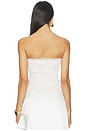 view 3 of 5 Loana Lace Trim Strapless Top in White