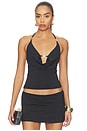 view 1 of 5 TOP HALTER LIVIA in Black