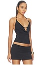 view 2 of 5 TOP HALTER LIVIA in Black