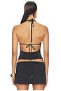 view 3 of 5 TOP HALTER LIVIA in Black