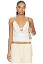 view 1 of 5 TOP HALTER LIVIA in White