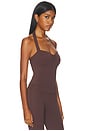 view 2 of 5 Sammy Backless Halter Top in Chocolate