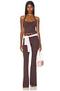 view 5 of 5 Sammy Backless Halter Top in Chocolate
