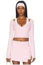 view 1 of 6 Torie Ballet Wrap Top in Ballet Pink
