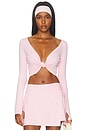 view 2 of 6 Torie Ballet Wrap Top in Ballet Pink