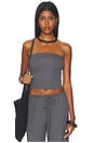 view 1 of 4 Anji Strapless Top in Steel