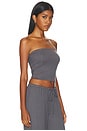 view 2 of 4 Anji Strapless Top in Steel