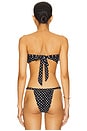 view 3 of 5 Brazil Bikini Top in Black Polka