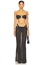 view 4 of 5 Brazil Bikini Top in Black Polka