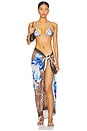 view 4 of 4 Miami Bikini Top in Bimini Blue