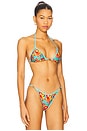 view 2 of 4 Miami Top in Diaz Aqua