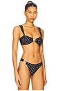 view 2 of 4 Tahiti Top in Black Polka