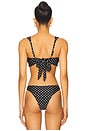 view 3 of 4 Tahiti Top in Black Polka