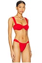 view 2 of 4 Tropez Bikini Top in Red