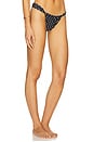 view 2 of 4 Tropez Bikini Bottom in Black Polka