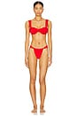 view 4 of 4 Tropez Bikini Bottom in Red
