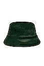 view 2 of 3 Textured Bucket Hat in Green